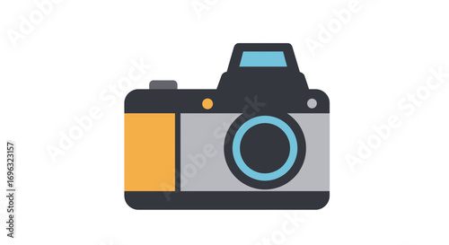 Simple and modern camera icon for photography enthusiasts and creative projects