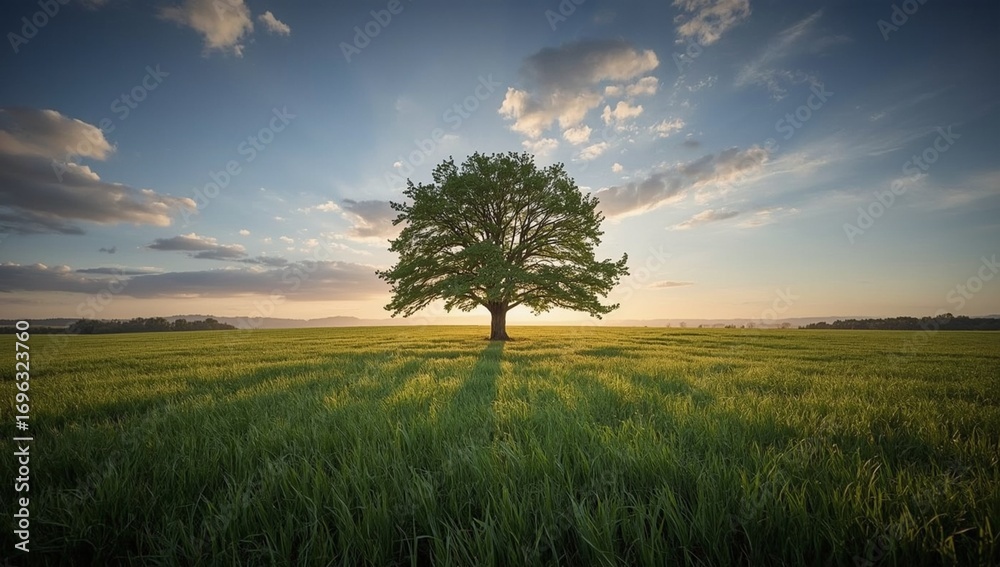 Fototapeta premium lone tree in the field