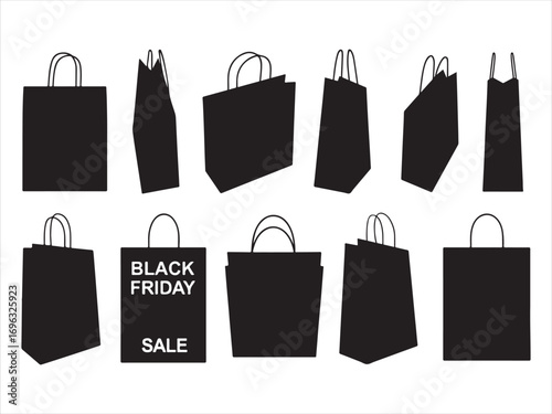 set of shopping bags