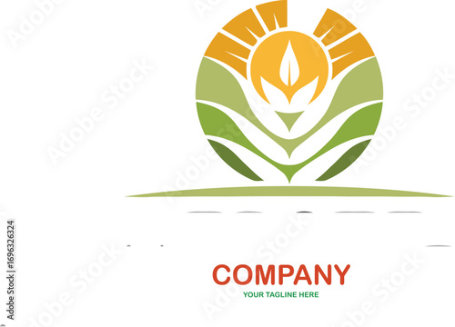 Modern Farm Logo || Green Agriculture Design