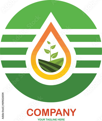 Modern Farm Logo || Green Agriculture Design