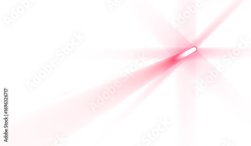 Lens flare vibrant stage spotlight or red laser beams. Glowing light rays background. perfect for wedding card, VFX design, theatre stage poster, party, music event.