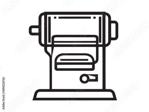 Minimal Feed Grinder Graphic with Clear Professional Vector Style