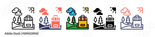 Backpack multiple icon