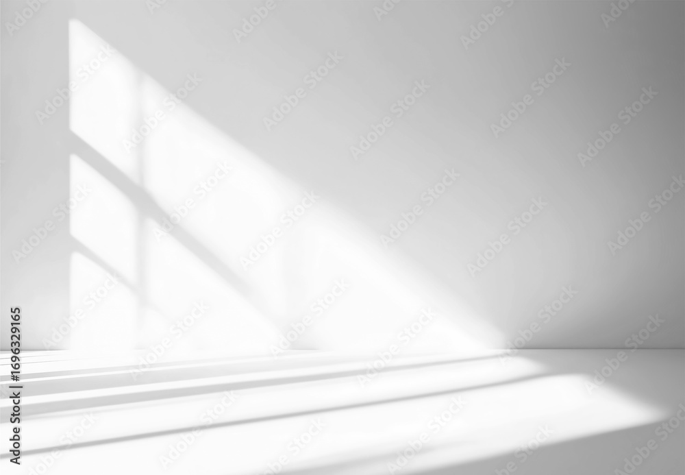 Obraz premium Realistic Window Shadow on Transparent Background 