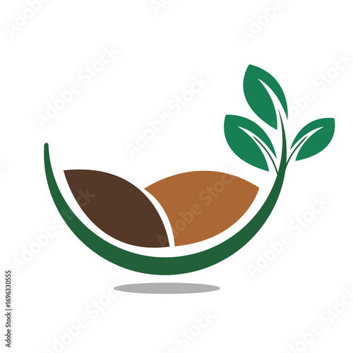 fresh leaf logo design for natural life