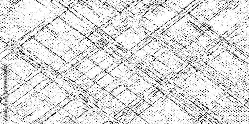 Vector architectural drawing on a seamless texture of old paper and wood