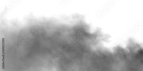 Fototapete Dark smoke texture PNG with transparent background