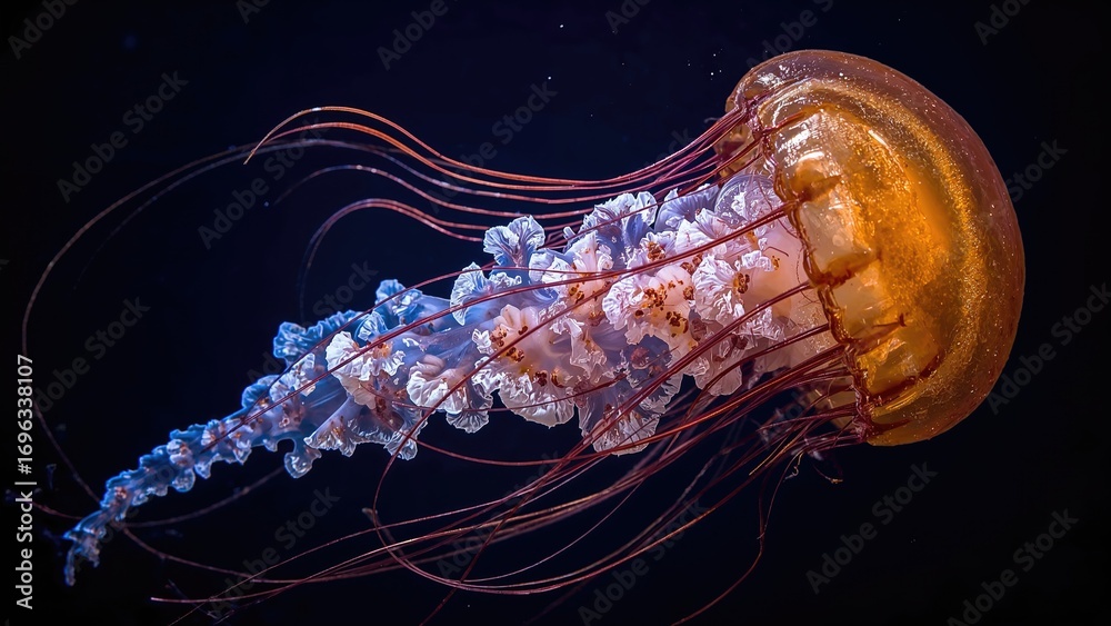 custom made wallpaper toronto digitalA stunning close-up shot of a chrysaora lactea jellyfish