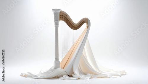 flute on white background