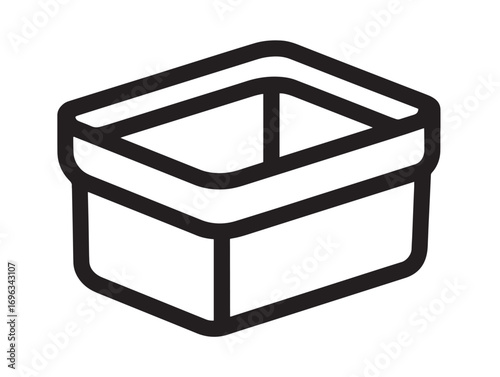 Fertilizer Box Icon with Sophisticated Minimal Agricultural Artwork