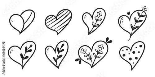 HandDrawn Heart Illustrations Collection 1.