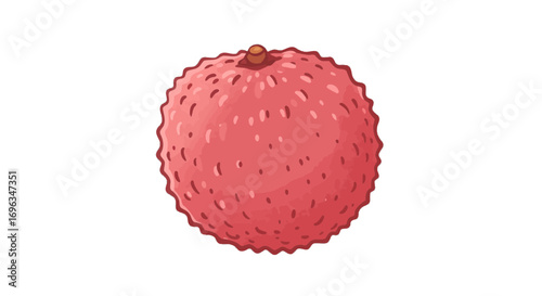 Isolated tropical fruit lychee exotic delicious healthy sweet asian food fresh ingredient nutrition diet on transparent background