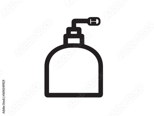 Fertilizer Dispenser Icon with Refined Sleek Minimal Line Artwork