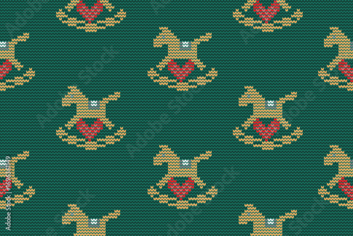 seamless christmas pattern christmas knitted fabric decoration design
