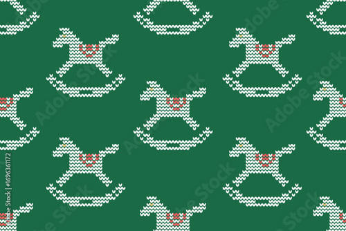 christmas seamless pattern christmas knitted fabric decoration design