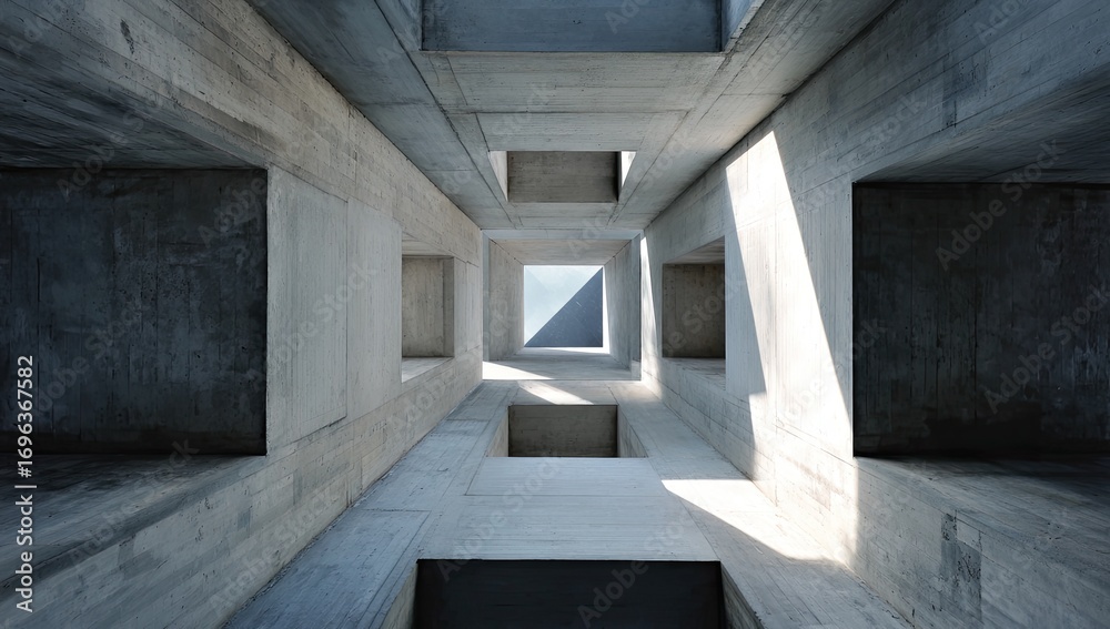 Fototapeta premium Abstract concrete tunnel