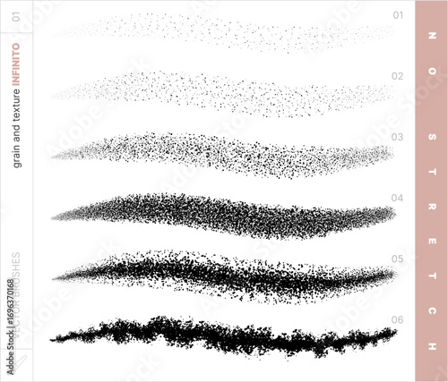 Vector Scatter Brushes. Grain and Texture. No-stretch.