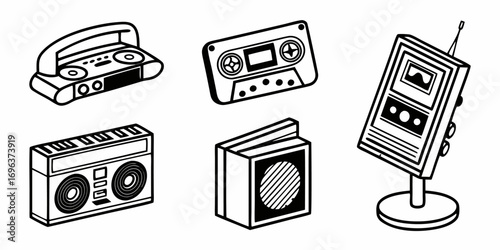Retro Audio Devices Collection