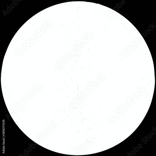 Bright circular shape against a black background with a smooth texture and minimal detailing providing a striking visual effect