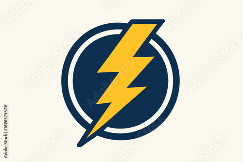 Electric Lightning Bolt Logo Design.