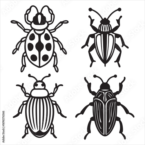 A Resilient and Iridescent Beetle, a Powerful Insect with a Shiny Exoskeleton and Hardened Elytra, a Symbol of Nature's Strength and Diversity