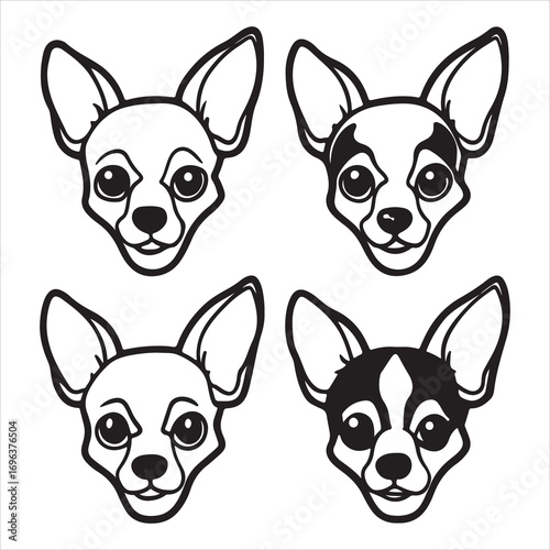 A Tiny and Feisty Chihuahua, a Bold and Loyal Lap Dog with an Apple-Shaped Head and Trembling, Expressive Eyes