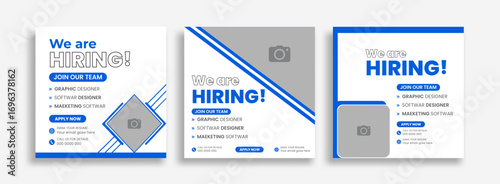 Creative Job Hiring Poster Design Template Modern Job Hiring Typography Banner