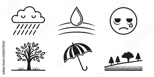 Weather Icons and Nature Symbols Collection