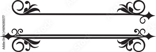 Elegant Decorative Border Lines Design