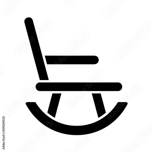 rocking chair vector icon