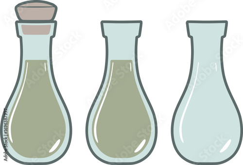 Design of oil in crystal bottle