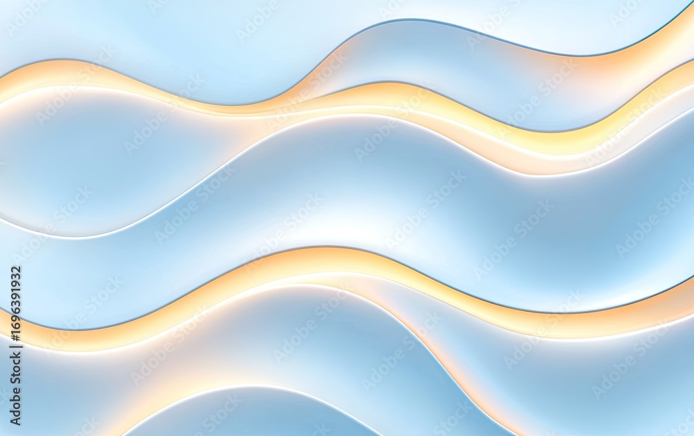 Obraz premium Abstract Blue And Yellow Wave Background Design