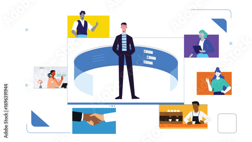 Professional Network Collaboration in Modern Work Environment