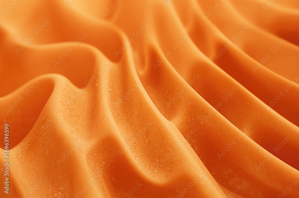 Fototapeta premium Background with foam texture in orange hue