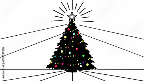 christmas tree with lights