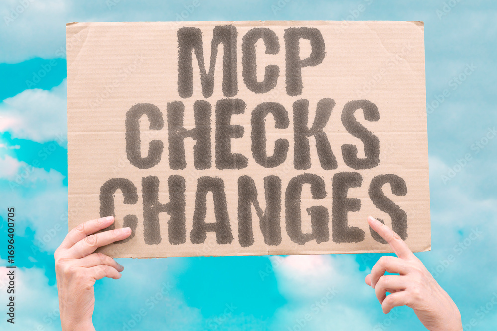 Obraz premium “MCP Checks Changes” Supply-chain integrity ensures MCP components aren’t tampered by malicious actors. SUPPLY. INTEGRITY. SIGNATURE. VERIFY. TRUST. CHAIN. SECURE.