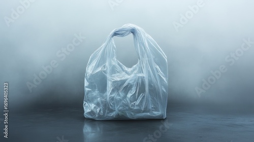 plastic bag on a white background