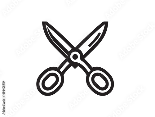 Refined Garden Shears Design with Elegant Vector Precision