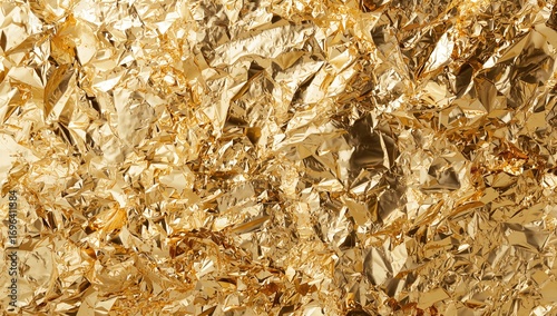 Full surface focus on gold foil texture