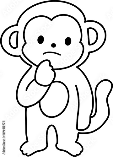 원숭이 색칠하기