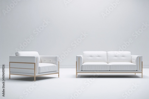 Modern leather lounge chair...