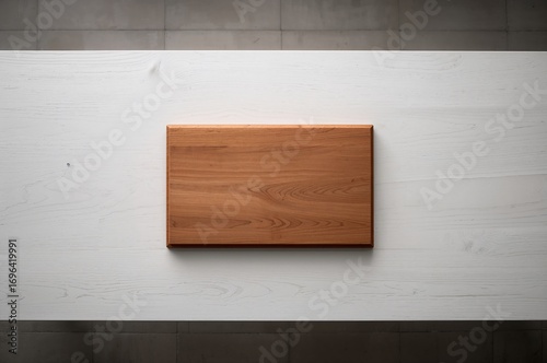 Overhead view of a chopping...