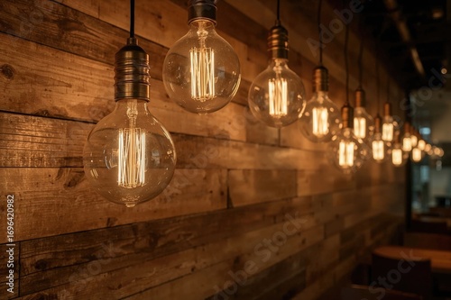 Vintage Edison-style decora...