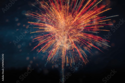 Vibrant fireworks display w...