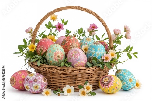 Brightly decorated Easter e...