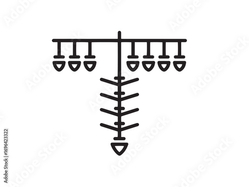 Attractive Grain Drill Icon In Minimal Vector Illustration