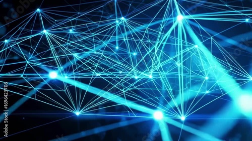 Abstract network technology background digital connection structure future innovation data 3d