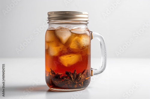 Refreshing iced tea served ...