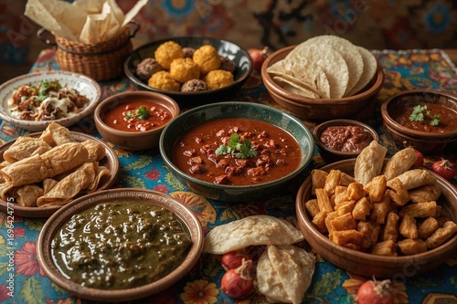 Vibrant spread of classic d...